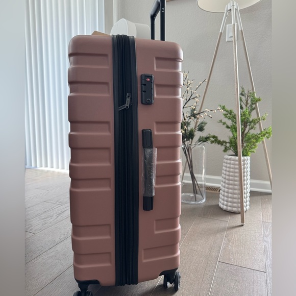 New! Calpak 25” Hardside Spinner Luggage in Rose Gold - Picture 2 of 6
